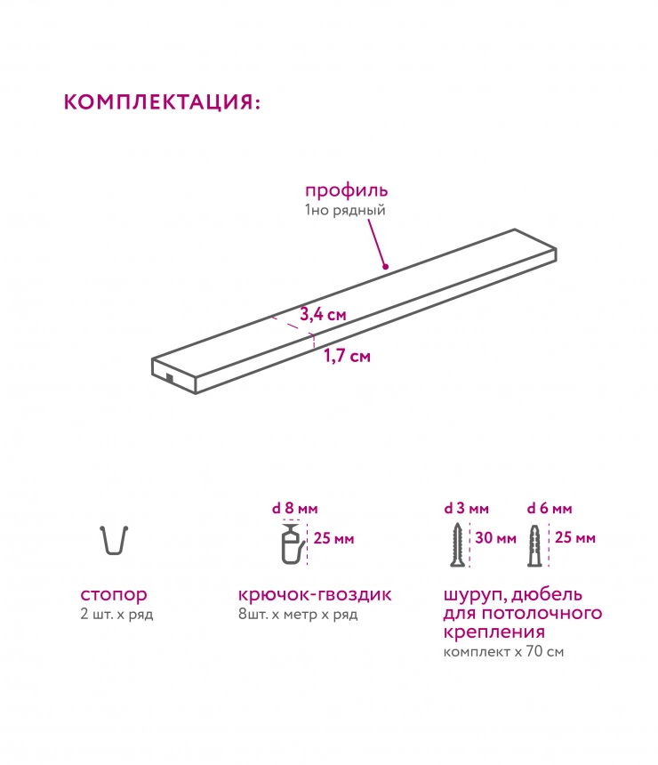 Добрострой карнизы для штор